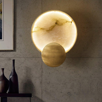 Terra Svet Wall Lamp | Metal & Alabaster | Set of 2
