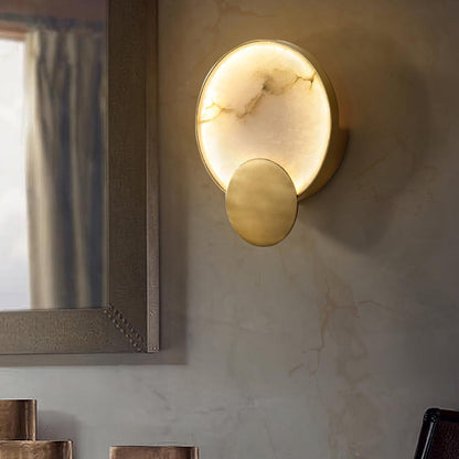 Terra Svet Wall Lamp | Metal & Alabaster | Set of 2