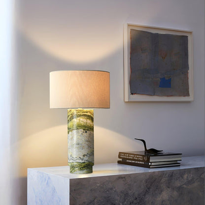 Terra Table Lamp | Green Marble Base | 57cm Height