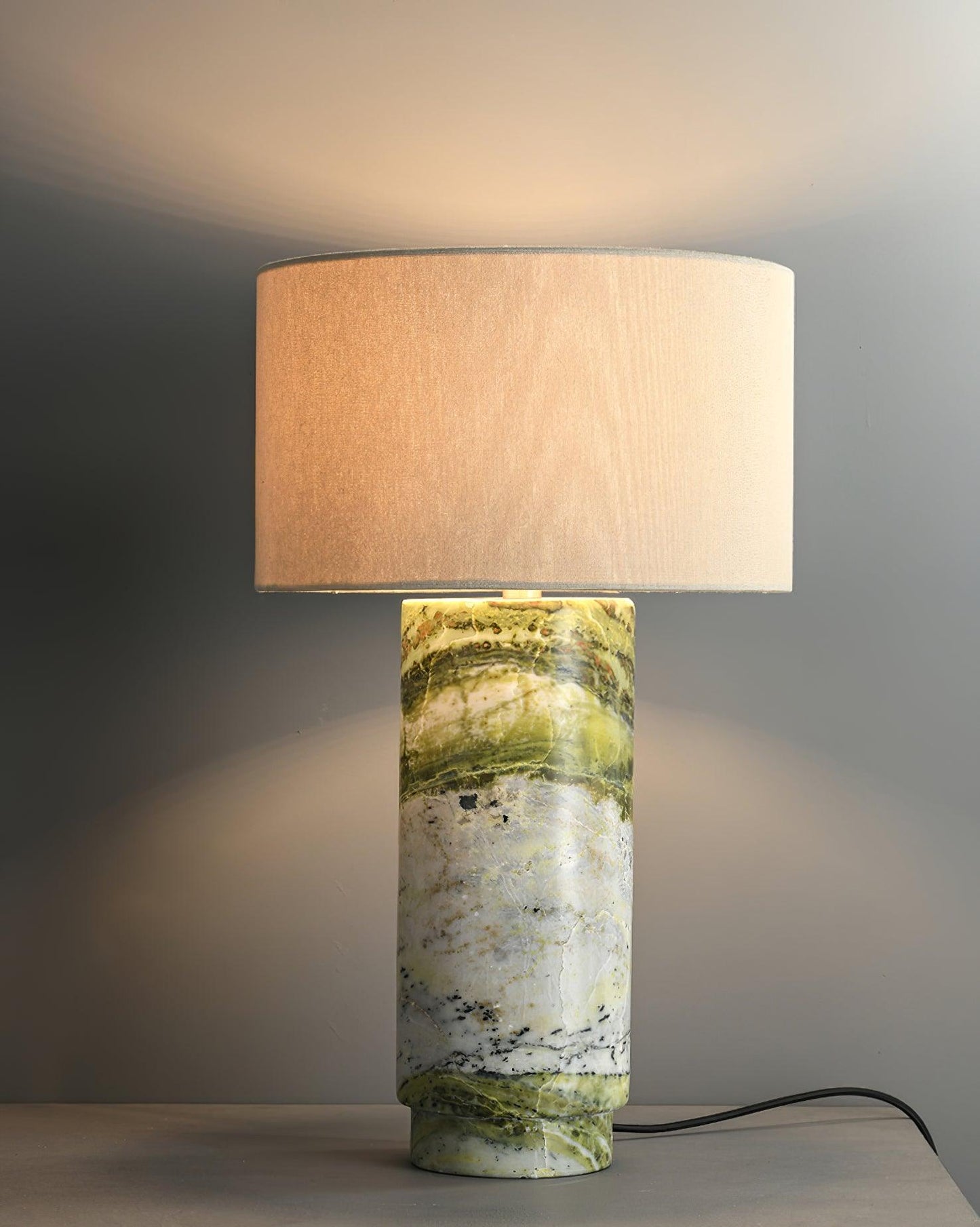 Terra Table Lamp | Green Marble Base | 57cm Height