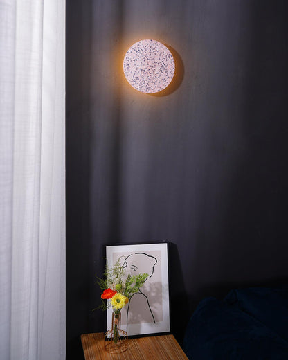 Terrazzo Wall Lamp | Recycled Stone & Ceramic | 4 Colors Available