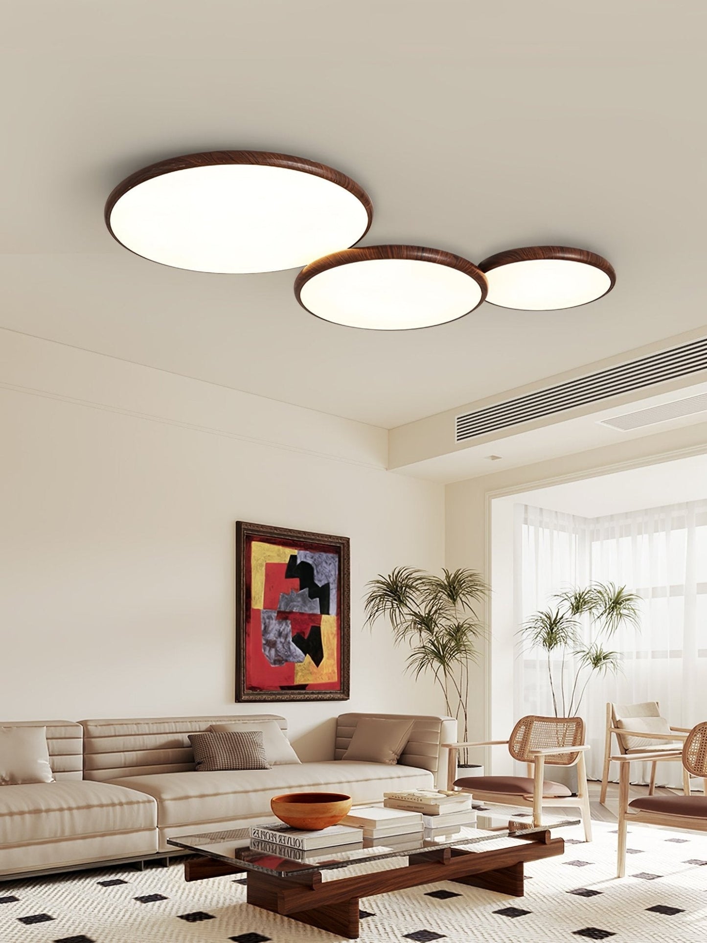 Geometry Shape Ceiling Lamp | Acrylic & Metal | Multiple Sizes Available