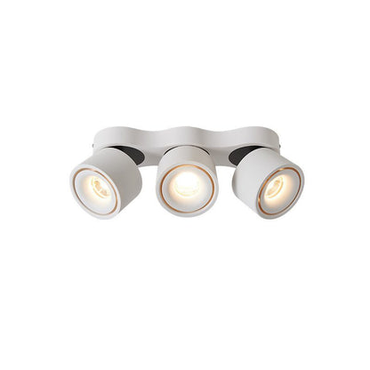 Rotating Ceiling Lamp | Aluminum | 3-Head | Black & White