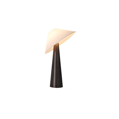 Wooden Table Lamp | Natural Wood & Metal | Beige Shade