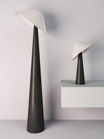 Wooden Table Lamp | Natural Wood & Metal | Beige Shade