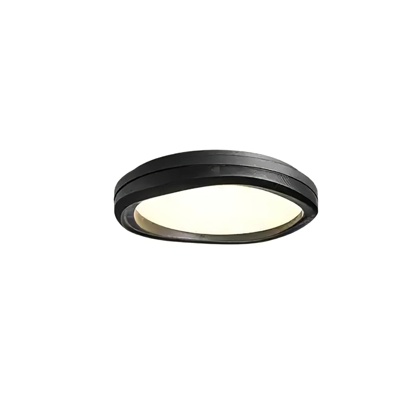 Round Wood Ceiling Lamp | Natural Wood & Metal | 3 Sizes