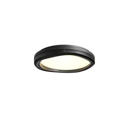 Round Wood Ceiling Lamp | Natural Wood & Metal | 3 Sizes