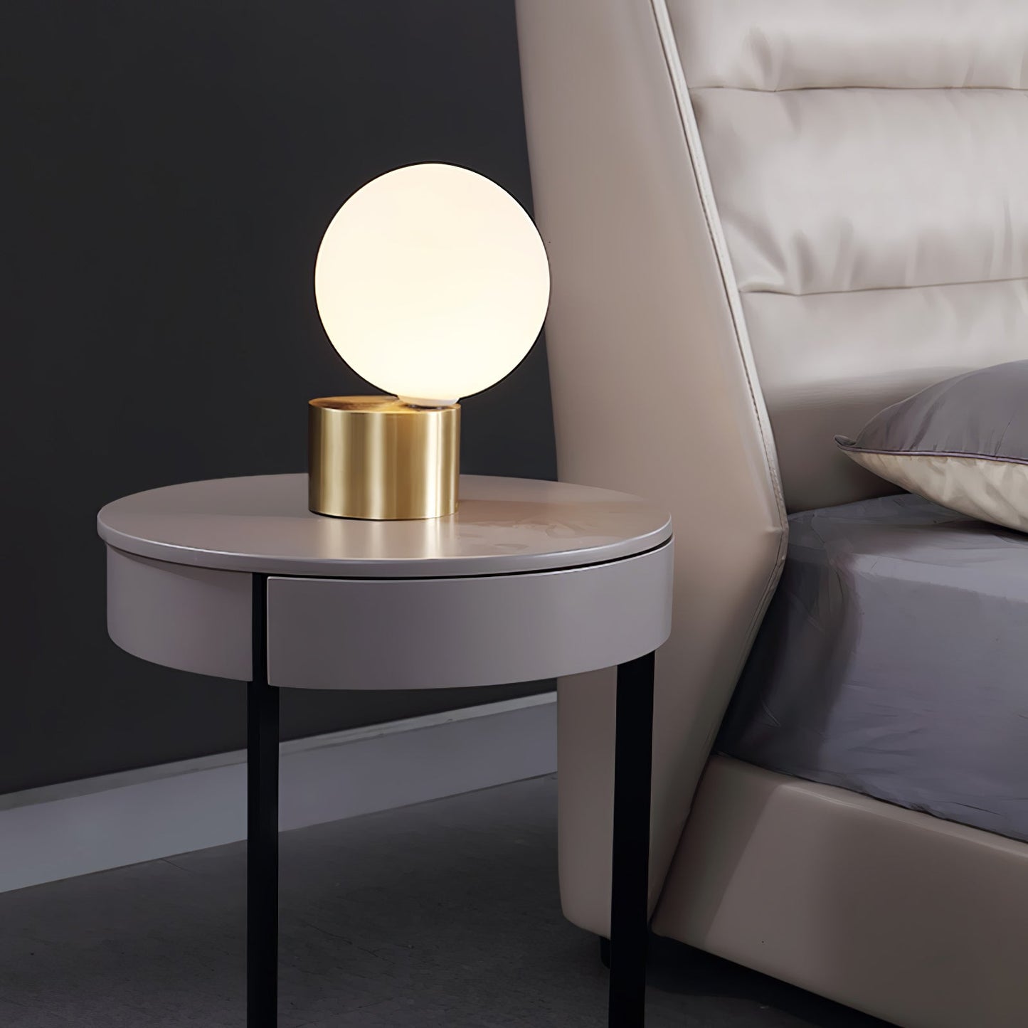 Table Lamp | Metal & Glass | Gold Finish