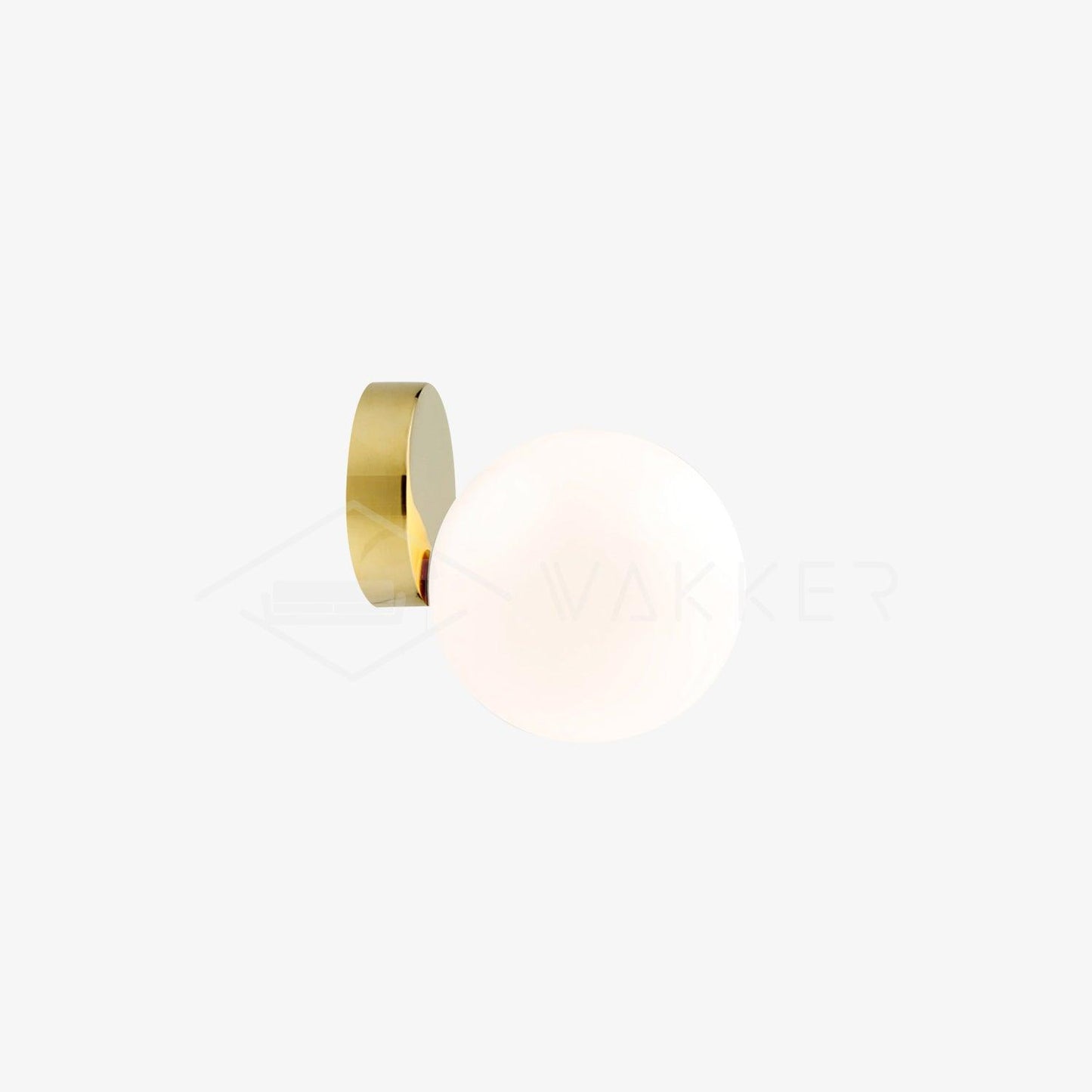 Wall Lamp Set | Metal & Glass | Gold & White