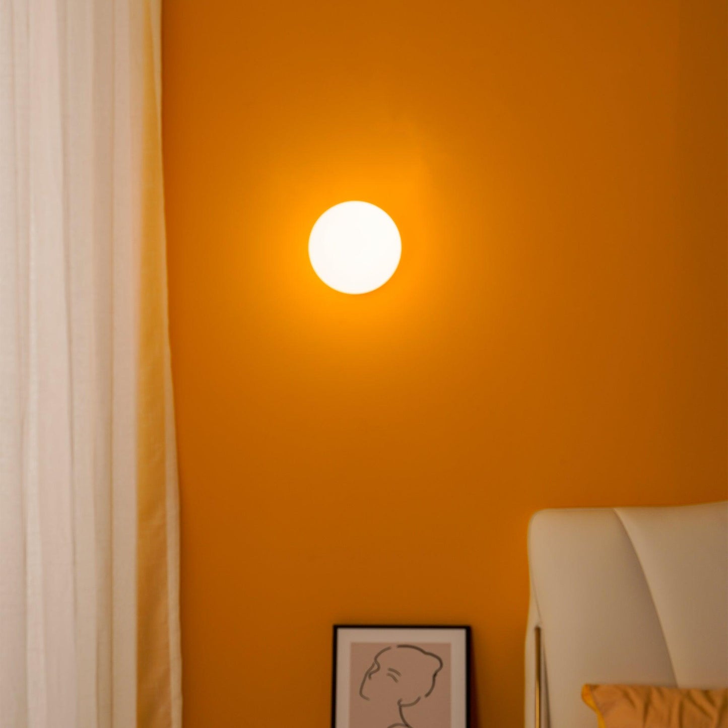 Wall Lamp Set | Metal & Glass | Gold & White