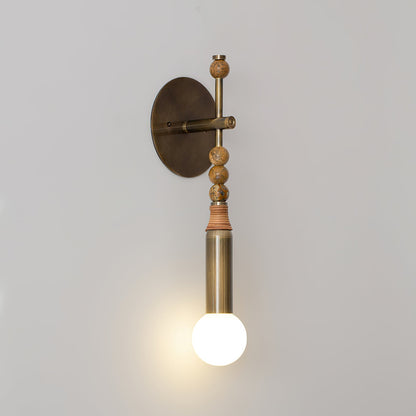 Toam Wall Lamp | Brass & Marble | Sold as a Pair