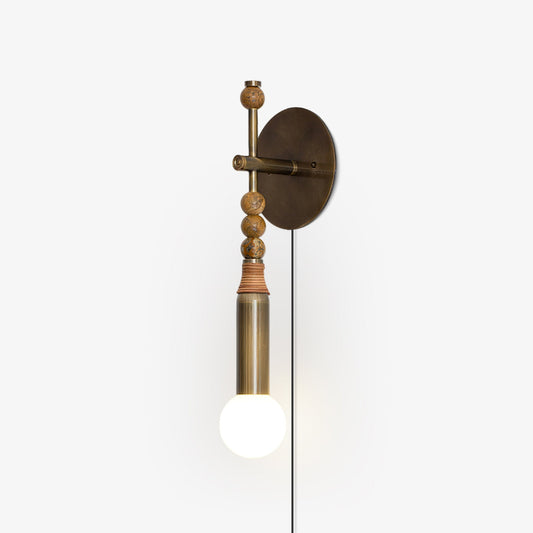 Toam Wall Lamp | Brass & Marble | Sold as a Pair