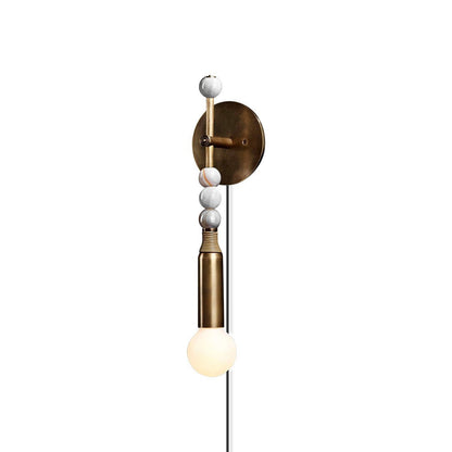 Toam Wall Lamp | Brass & Marble | Sold as a Pair
