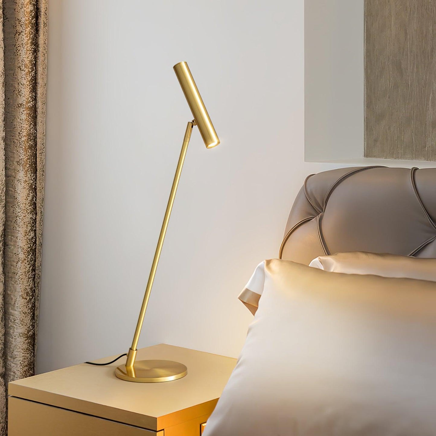LED Table Lamp | Adjustable Brass | Black or Brass Finish