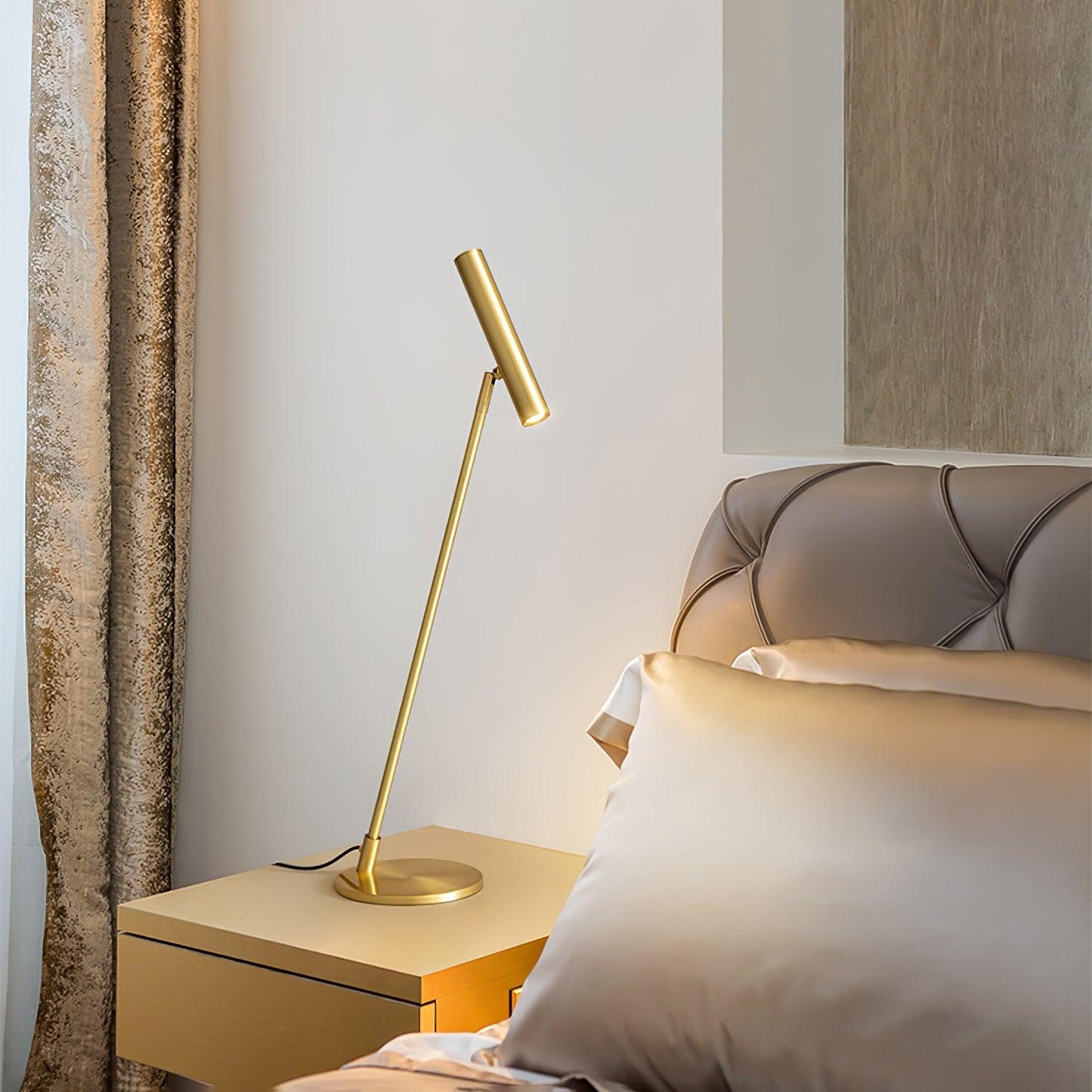 LED Table Lamp | Adjustable Brass | Black or Brass Finish