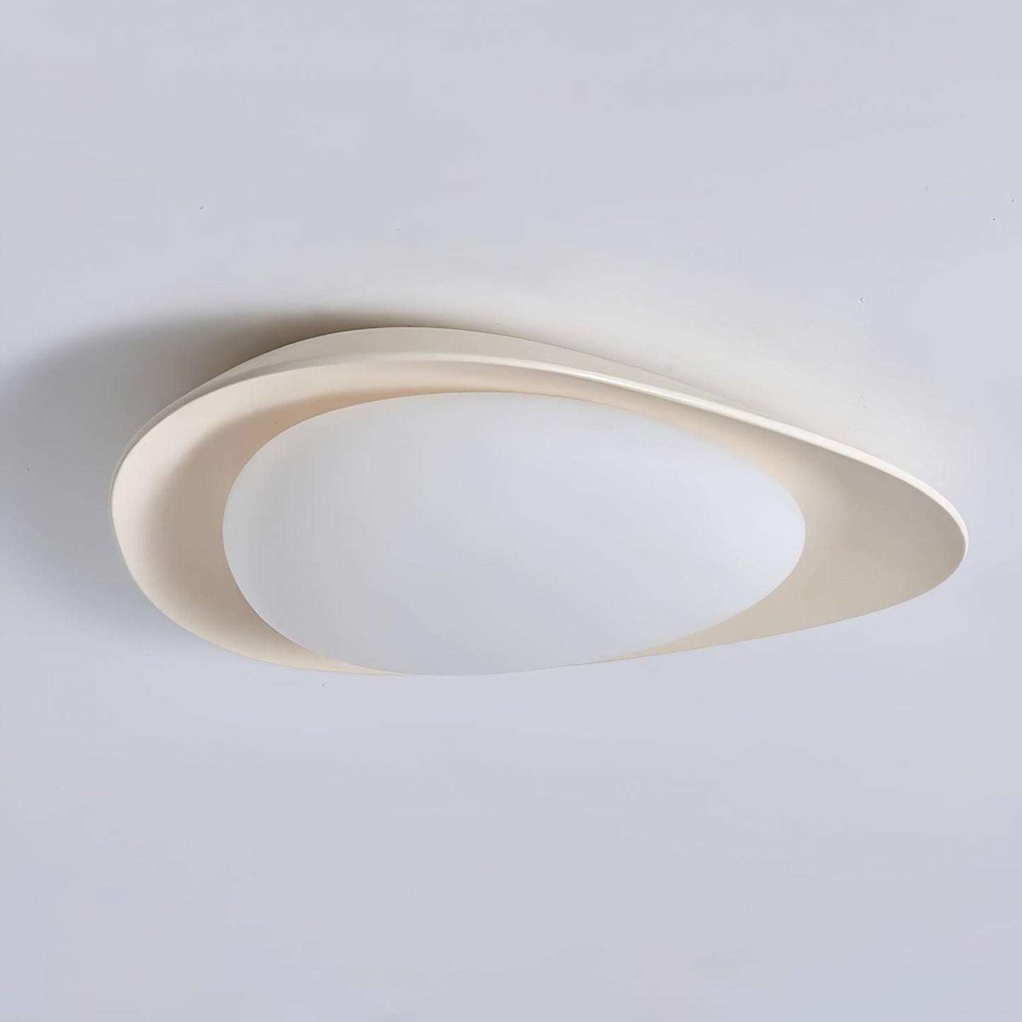 Tonia Ceiling Lamp | Resin Body with Integrated LED | Green or Beige, 36cm/46cm