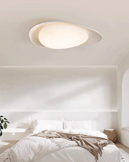 Tonia Ceiling Lamp | Resin Body with Integrated LED | Green or Beige, 36cm/46cm