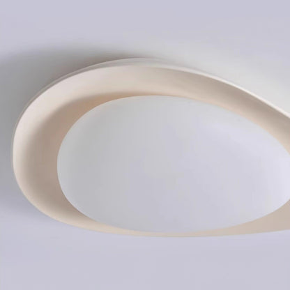 Tonia Ceiling Lamp | Resin Body with Integrated LED | Green or Beige, 36cm/46cm