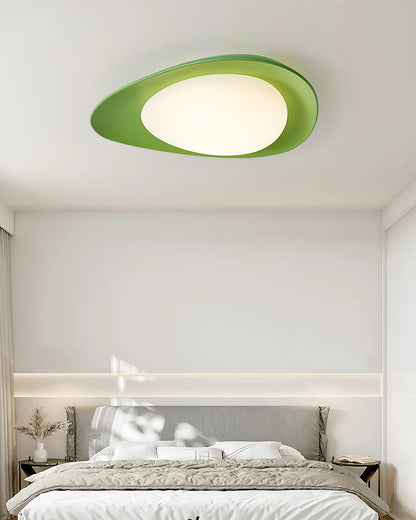 Tonia Ceiling Lamp | Resin Body with Integrated LED | Green or Beige, 36cm/46cm
