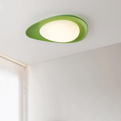 Tonia Ceiling Lamp | Resin Body with Integrated LED | Green or Beige, 36cm/46cm