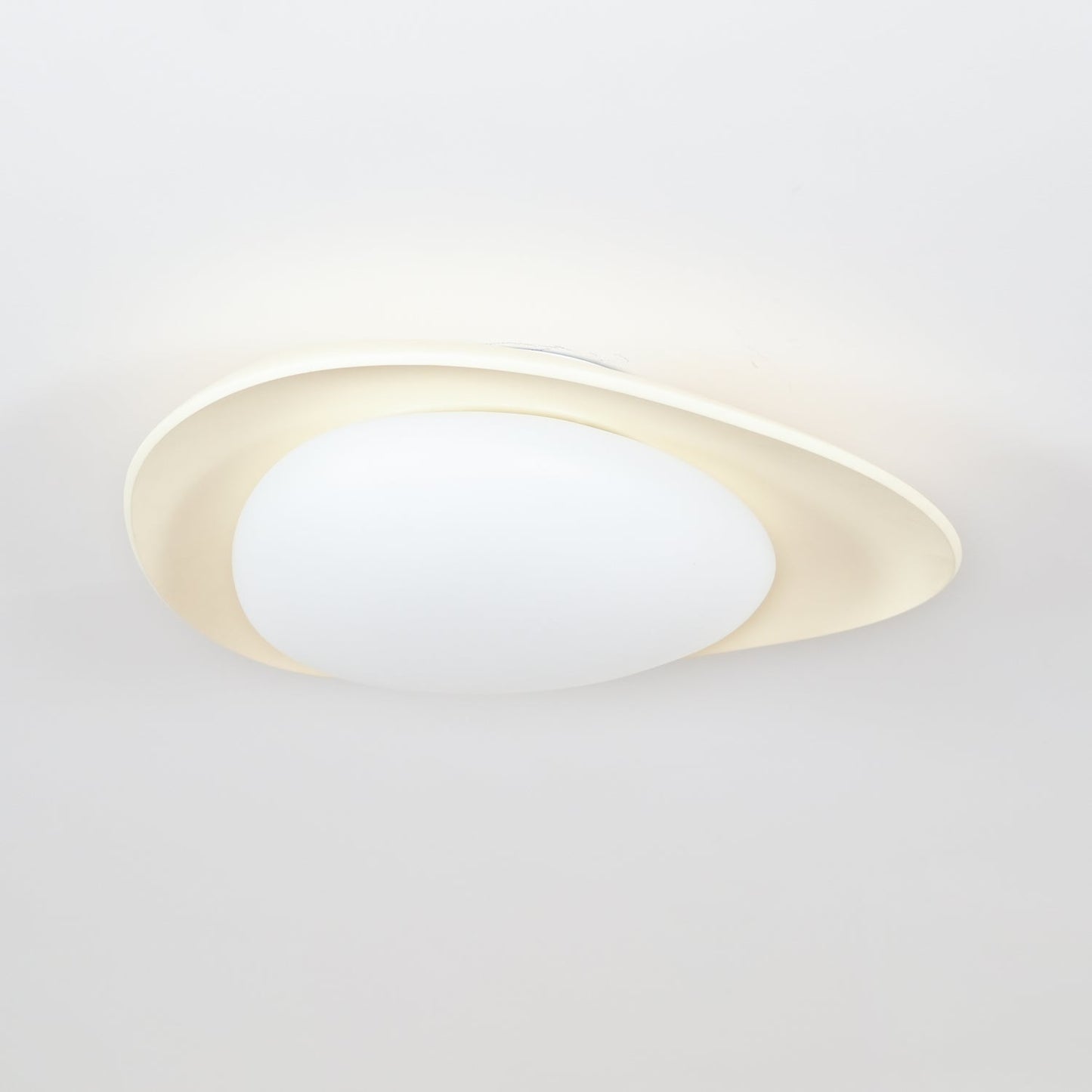 Tonia Ceiling Lamp | Resin Body with Integrated LED | Green or Beige, 36cm/46cm