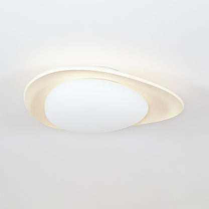Tonia Ceiling Lamp | Resin Body with Integrated LED | Green or Beige, 36cm/46cm