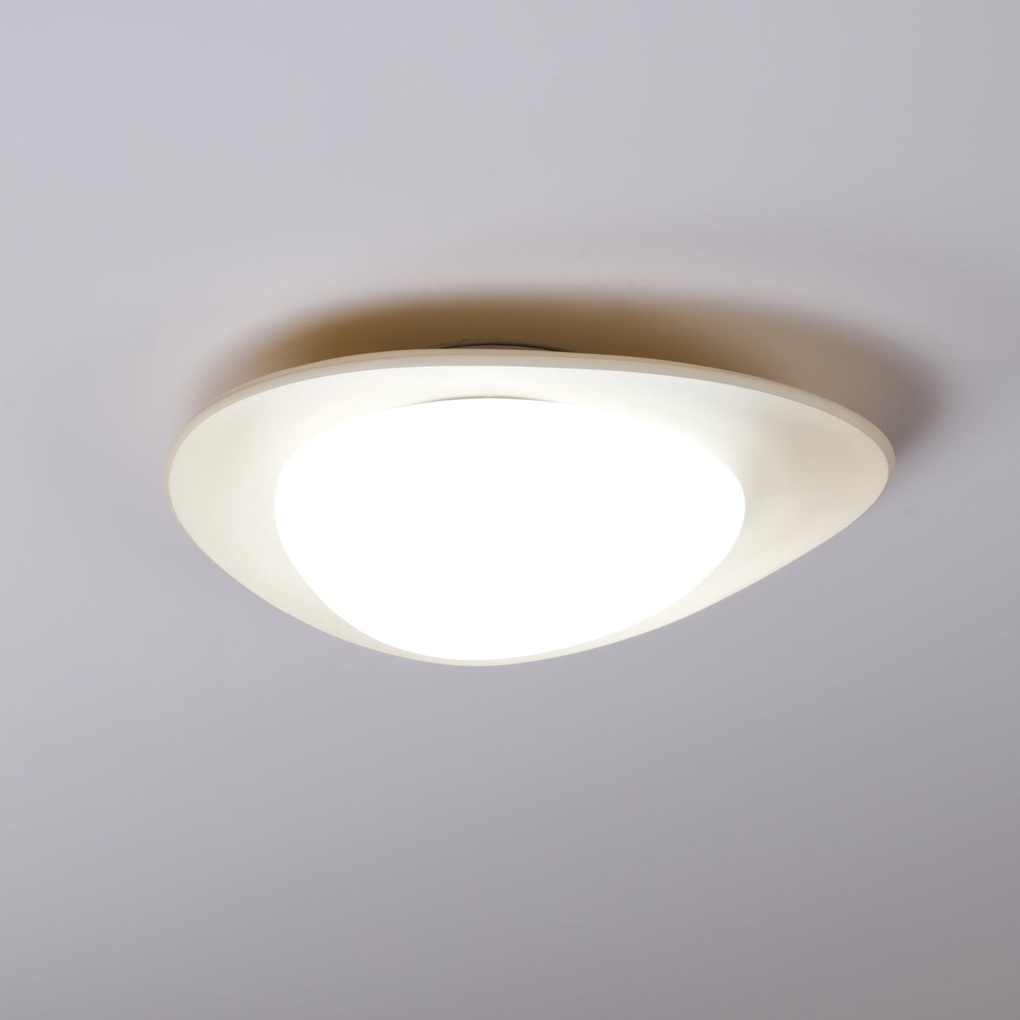 Tonia Ceiling Lamp | Resin Body with Integrated LED | Green or Beige, 36cm/46cm