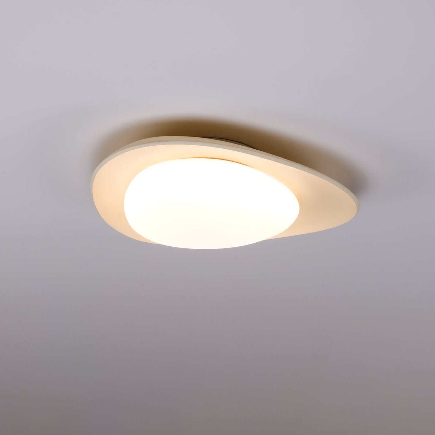 Tonia Ceiling Lamp | Resin Body with Integrated LED | Green or Beige, 36cm/46cm