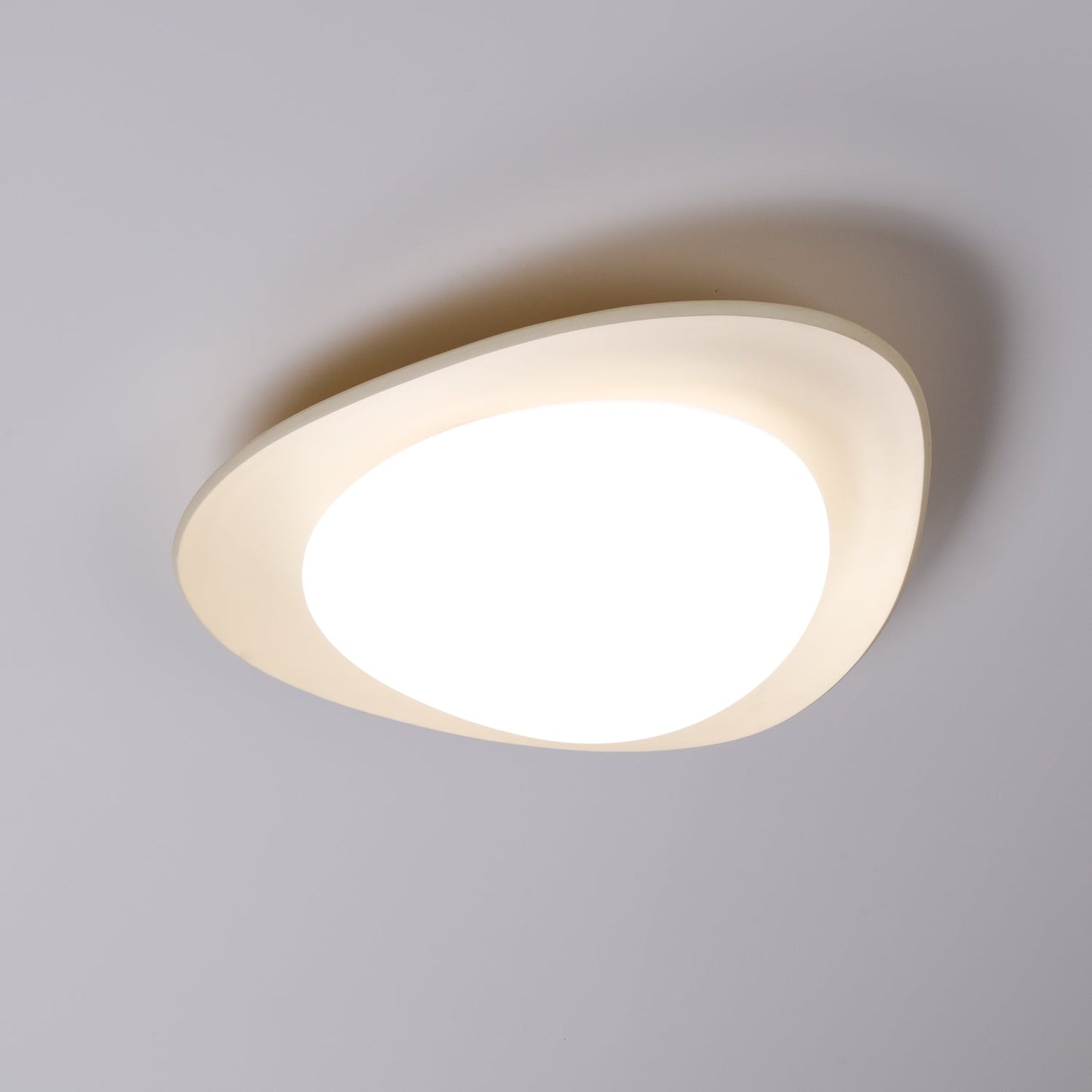 Tonia Ceiling Lamp | Resin Body with Integrated LED | Green or Beige, 36cm/46cm