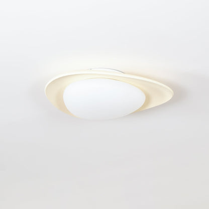 Tonia Ceiling Lamp | Resin Body with Integrated LED | Green or Beige, 36cm/46cm