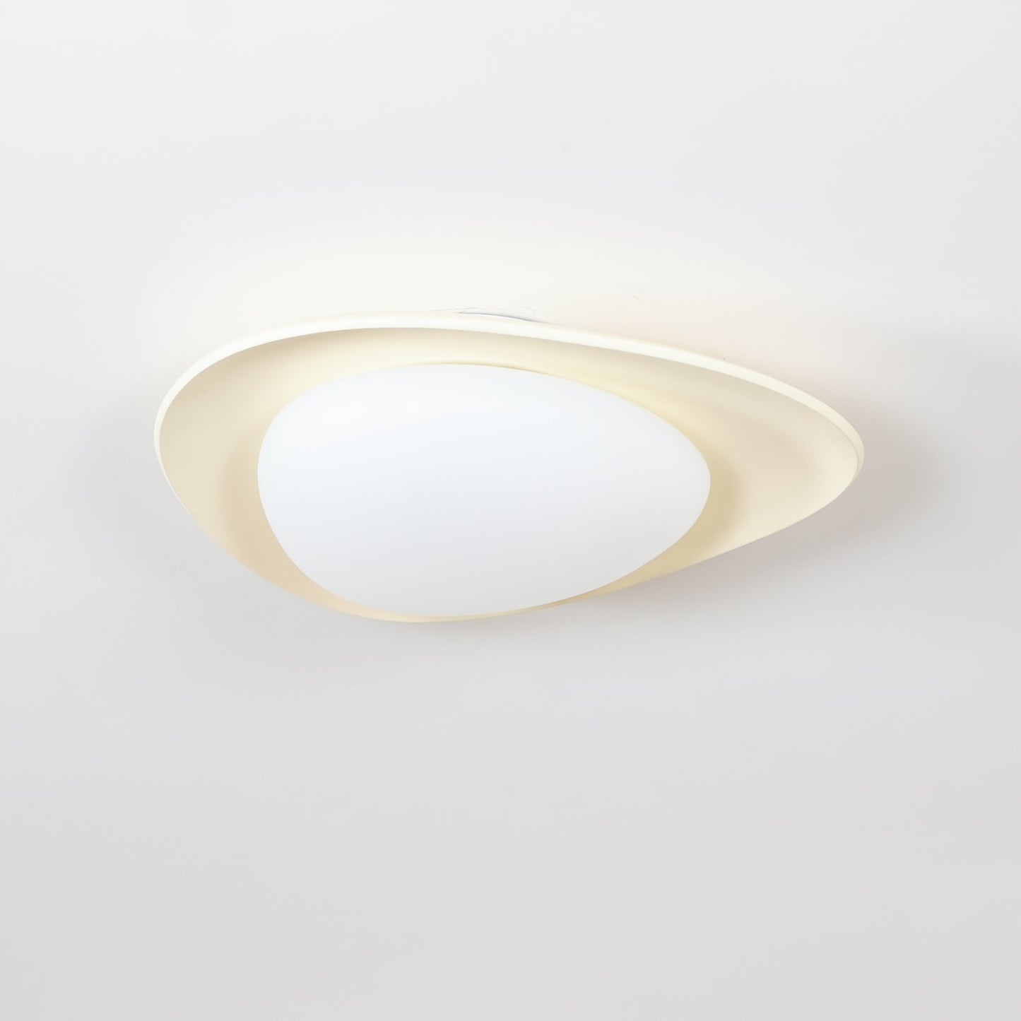 Tonia Ceiling Lamp | Resin Body with Integrated LED | Green or Beige, 36cm/46cm