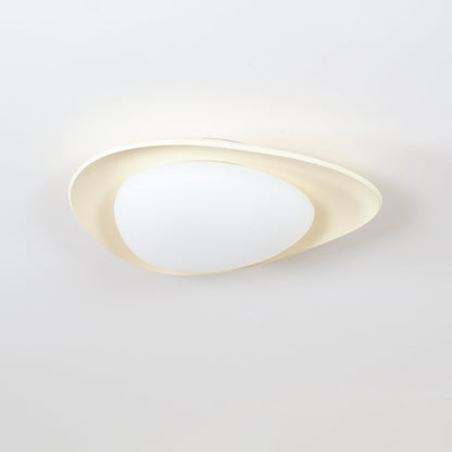 Tonia Ceiling Lamp | Resin Body with Integrated LED | Green or Beige, 36cm/46cm