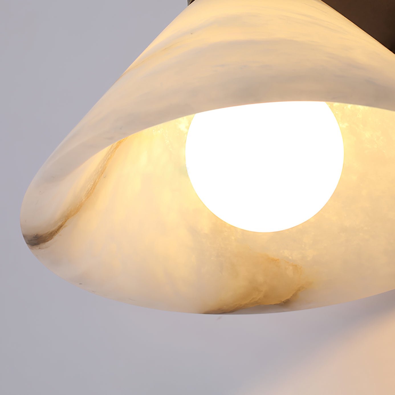 Torres Wall Sconce | Handmade Brass & Alabaster | Antique Bronze & White