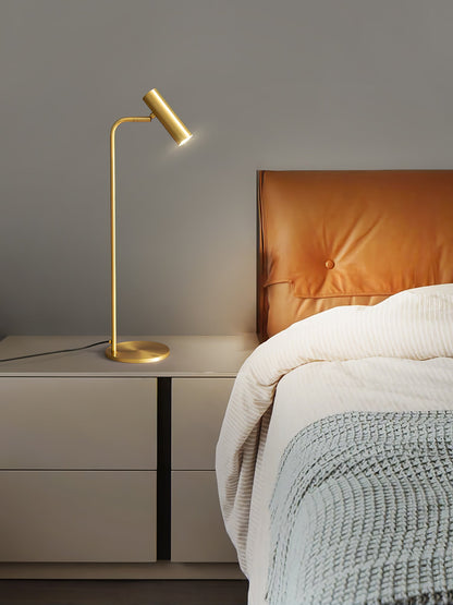 Torris Table Lamp | Satin Brass | Adjustable Height 60cm