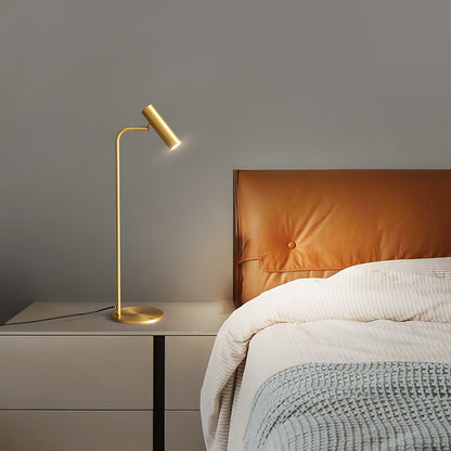 Torris Table Lamp | Satin Brass | Adjustable Height 60cm