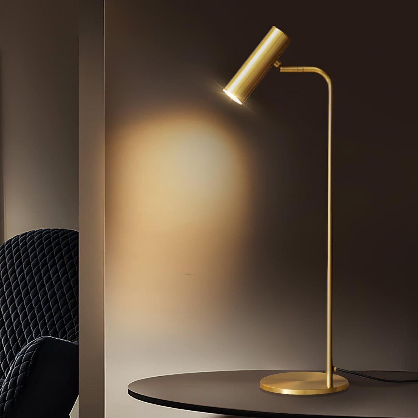 Torris Table Lamp | Satin Brass | Adjustable Height 60cm
