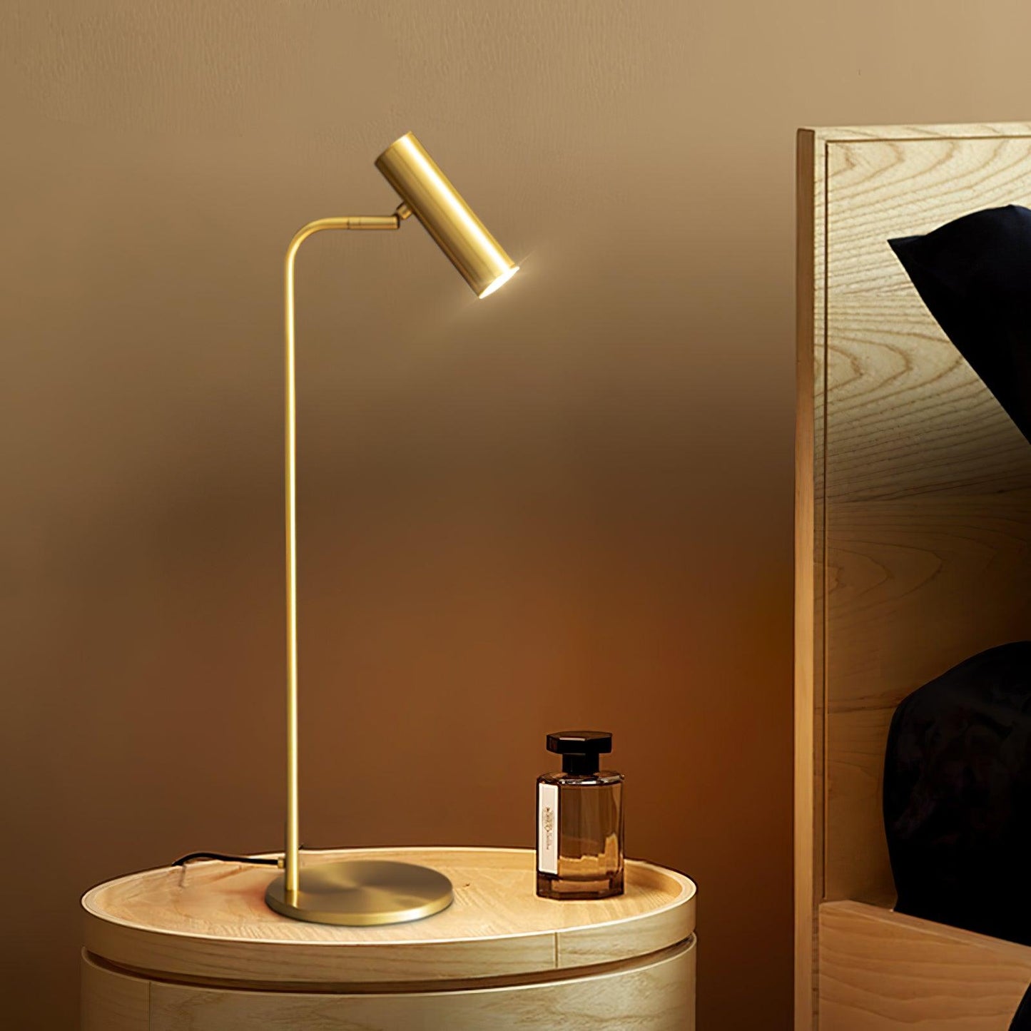 Torris Table Lamp | Satin Brass | Adjustable Height 60cm