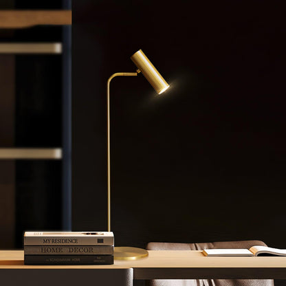 Torris Table Lamp | Satin Brass | Adjustable Height 60cm