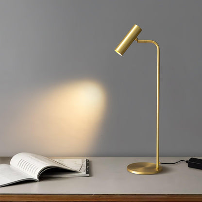 Torris Table Lamp | Satin Brass | Adjustable Height 60cm
