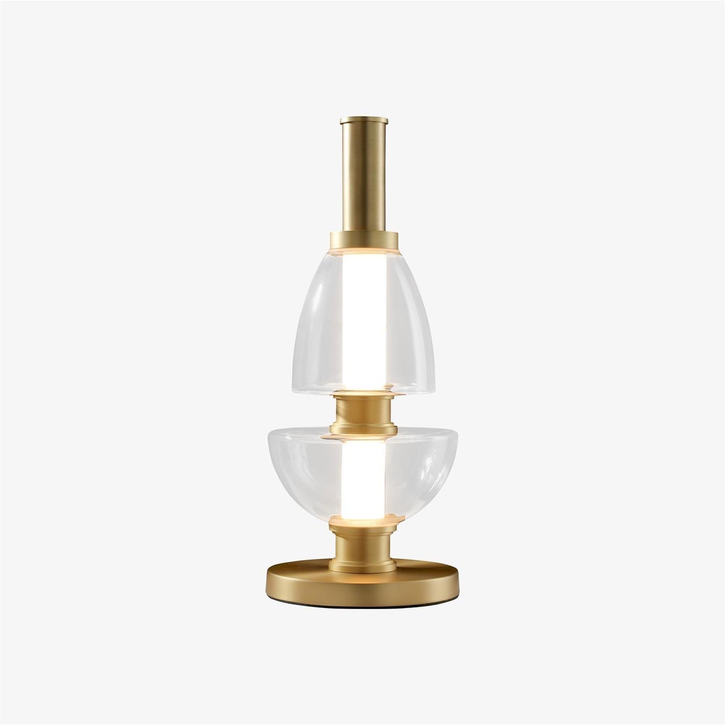 Symbol Table Lamp | Aluminium & Glass | Black & Gold
