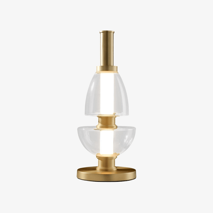 Symbol Table Lamp | Aluminium & Glass | Black & Gold
