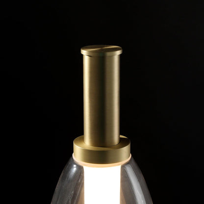 Symbol Table Lamp | Aluminium & Glass | Black & Gold