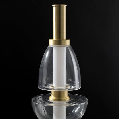 Symbol Table Lamp | Aluminium & Glass | Black & Gold