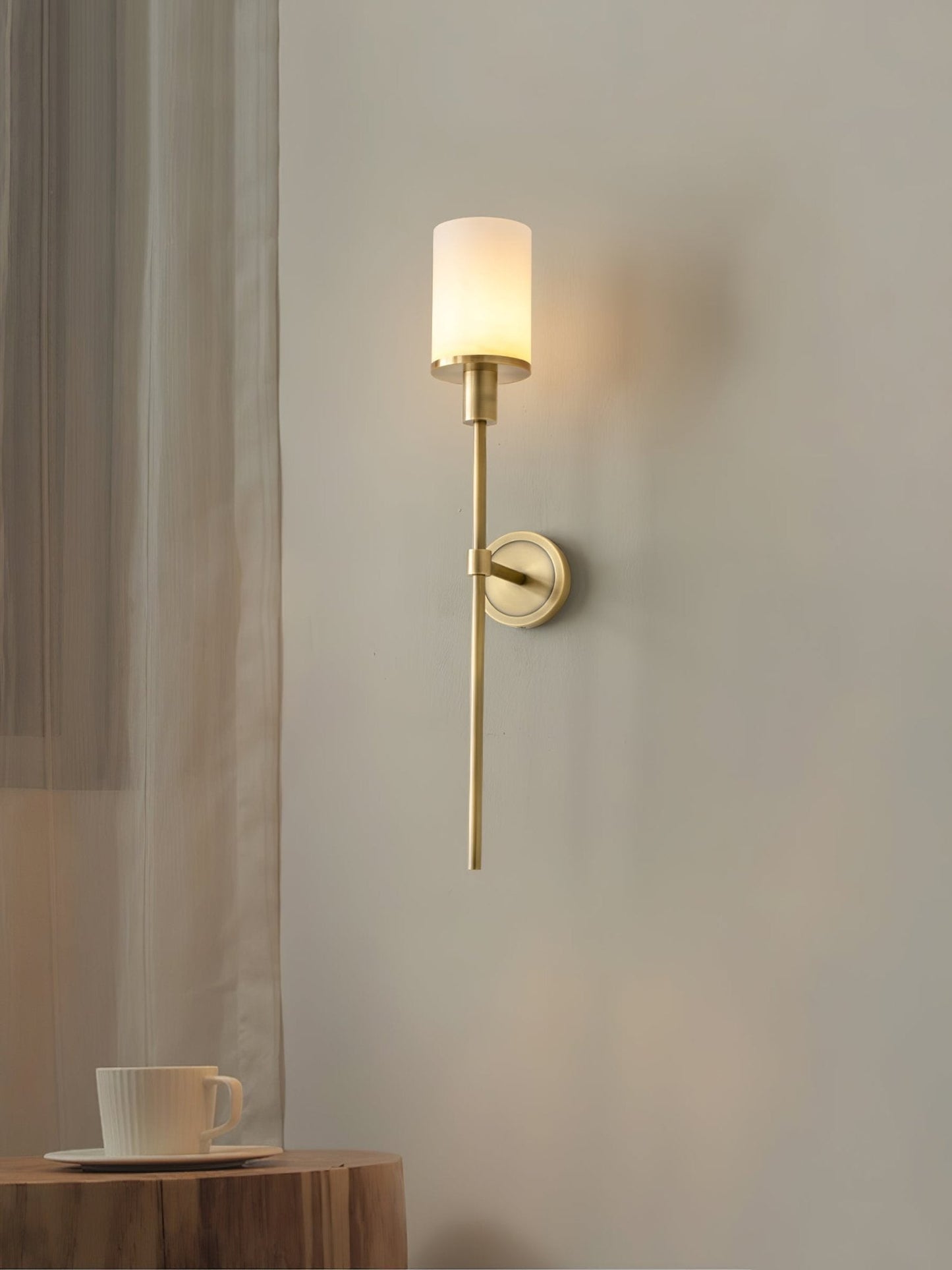 Tracie Wall Sconce | Alabaster & Metal | Set of 2