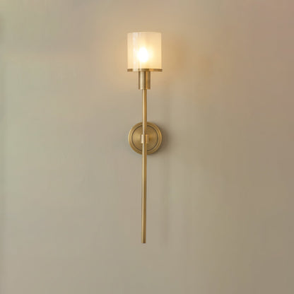 Tracie Wall Sconce | Alabaster & Metal | Set of 2