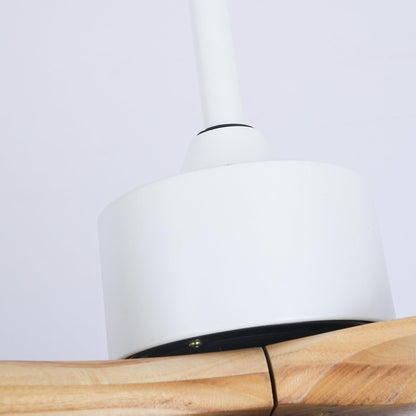 Harborough 3 Ceiling Fan Light | LED Integrated | White & Wooden