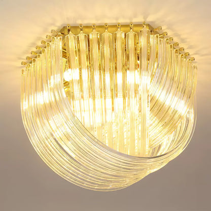 Trevi Murano Ceiling Lamp | Gold Finish & Sculptural Glass | 50cm, 65cm, 80cm Sizes