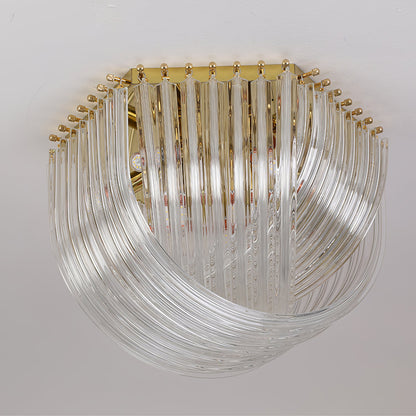 Trevi Murano Ceiling Lamp | Gold Finish & Sculptural Glass | 50cm, 65cm, 80cm Sizes
