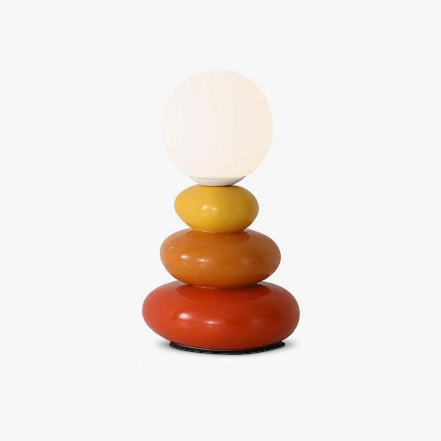 Triple Gourd Table Lamp | Glass & Ceramic | White, Grey, Blue, Red