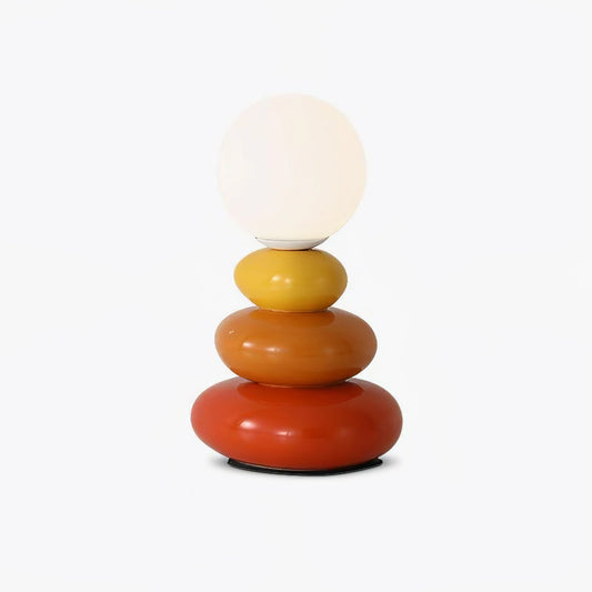 Triple Gourd Table Lamp | Glass & Ceramic | White, Grey, Blue, Red